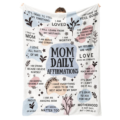 BaubleDazz New Mom Gifts for Women - Mom Blanket - New Mom Postpartum/Gender Reveal Gifts Gifts for New Mom Girl Mom Boy Mom(60