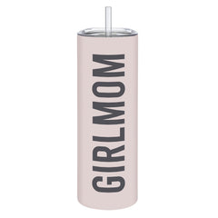 Stephan Baby Gift for Mom Matte Stainless Steel Skinny Tumbler With Straw 20-Ounce Girl Mom