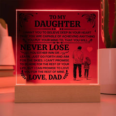 To My Daughter Promise – Acrylic Square