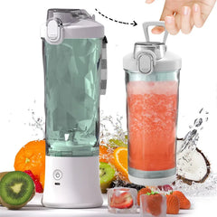 Portable Blender Juicer – Personal-Size Blender for Shakes and Smoothies with 6 Blades