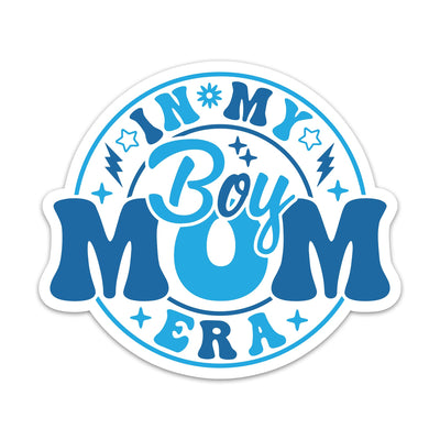 (3PCs) in My Boy Mom Era Sticker Boy Mom Life Stickers for Mom Proud Boy Mom Waterproof Vinyl Stickers for Water Bottle Laptop Phone Case Kindle Tablet Notebook (3 Inches)